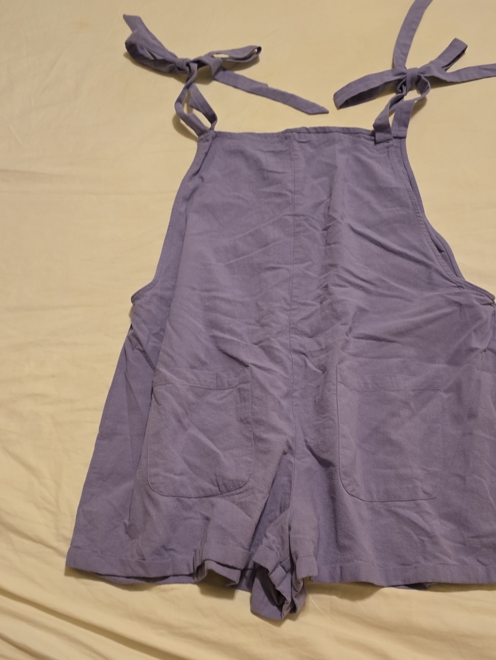 SHEIN Lavender Tie-Strap Womens One-Piece Romper